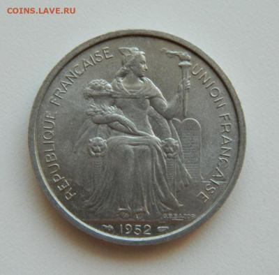 Французская Новая Каледония 5 франка 1952 г.(Фауна) до 09.10 - DSCN9934.JPG