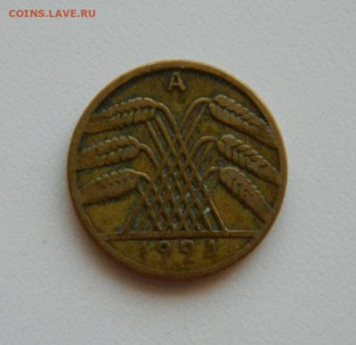 Германия 10 рентенпфеннигов 1924 год "А". до 09.10.19 - DSCN9928.JPG