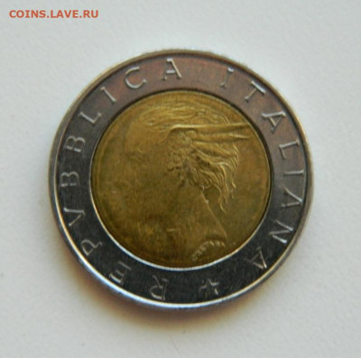 Италия 500 лир 1998 г. (юбилейная) БИМ. до 09.10.19 - DSCN9953.JPG