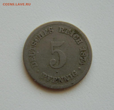 Германия 5 пфеннигов 1874 г. до 10.10.19 - DSCN9973.JPG
