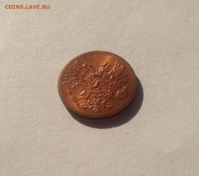 1 пенни Русская Финляндия 1917г., UNC , до 11.10.19г. - 1p17-1