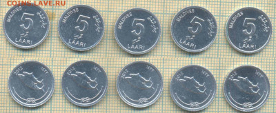 Мальдивы 5 лари 2012 г., фикс - Мальдивы 5 лари 2012  ф6635