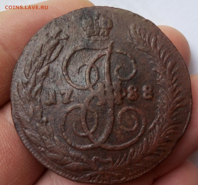 5 КОПЕЕК 1788г СПМ перечекан с 10к 1762г (R1) до 09.10.19 - IMG_20191006_094844