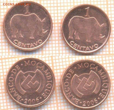 Мозамбик 1 сентаво 2006 г., фикс - Мозамбик 1 сентаво 2006  74  30