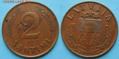 Латвия 2 сантима 1939 до 12-10-19 в 22:00 - Латвия 2 сантима 1939    2882