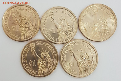 5 ШТУК 1 доллар 29-ый Президент с 200р до 10.10.2019 в 22.00 - 29през1