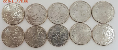 10 ШТУК 25 центов 32-ой Парк США с 200 до 10.10.2019 в 22.00 - парк гэп
