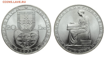 Португалия. 20 эскудо 1953 г. Реформа. До 10.10.19. - DSH_4326.JPG