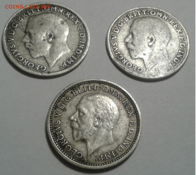 3 пенса, 3шт. Георг V, 1917-1936гг. до 13.10.19г. 22:00 - 20191008_181704