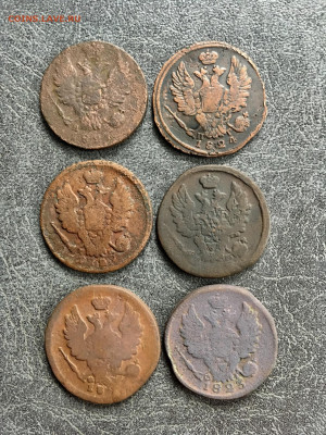 1 копейка 1723-1724 года. 6 штук. До 22:00 13.10.19 - 5F68F1D4-222C-4A8C-97C9-E440100B85B4