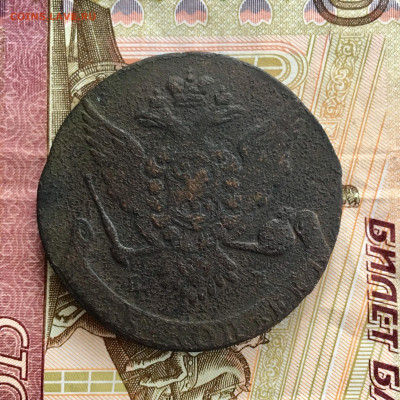 5 копеек 1765 года ЕМ (2). До 22:00 13.10.19 - 87B412CA-384F-4346-A5E4-96FFBB7F3EA3