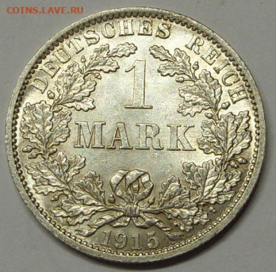 1 марка 1915 A. Aunc. - 1 марка 1915 A - 1