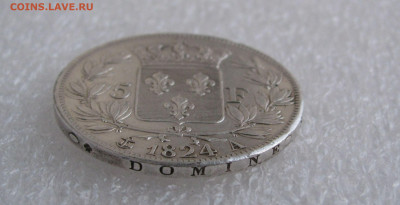 Франция. Людовик XVIII. 5 ФРАНКОВ 1824 года. - 1824 (4).JPG