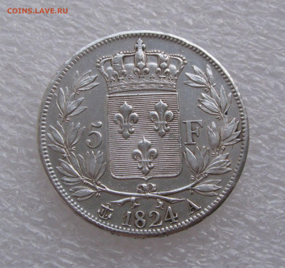 Франция. Людовик XVIII. 5 ФРАНКОВ 1824 года. - 1824 (2).JPG