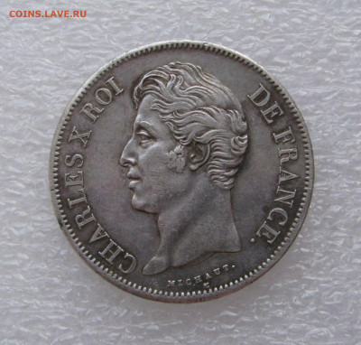 Франция. Карл X. 5 ФРАНКОВ 1828 года. - 1828.JPG