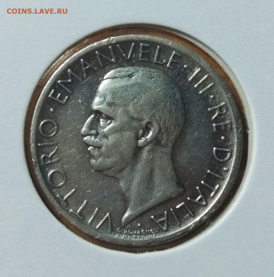 С 200 р. Италия 5 лир 1927 - 137788135