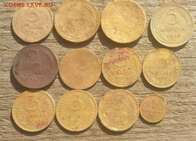 монеты СССР, бронза, до 1957г -12шт  10.10.19 22-00 мск - P91010-110430