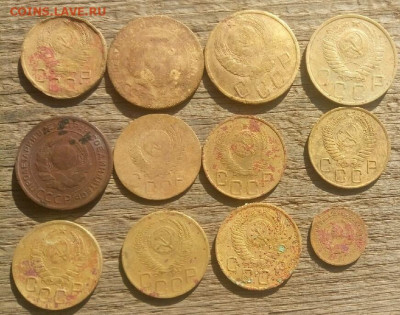 монеты СССР, бронза, до 1957г -12шт  10.10.19 22-00 мск - P91010-110524