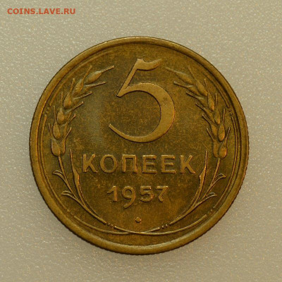 Отличная 5 копеек 1957г  до 14.10 в 22.30 - DSC_0504