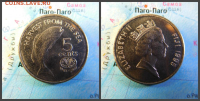 Фиджи 5 центов, 1995 50 лет ФАО - 30