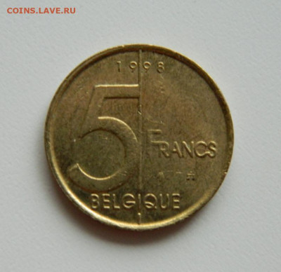 Бельгия 5 франков 1998 г. до 14.10.19 - DSCN0037.JPG