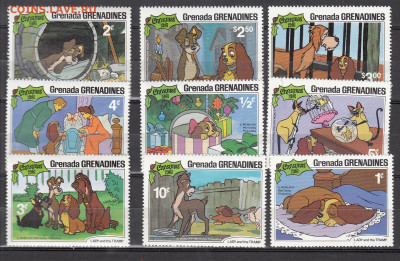 Гренада Гренадины 1981 мультфильмы Дисней 9м ** до 16 10 - 200