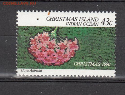 Острова Рождества 1990 1м ** 43ц до 16 10 - 224