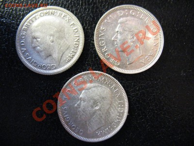 3 монеты по 6пенсов 1928,43,45 до 27.07.11 21-00МСК - 6пенсов 002