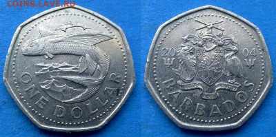 Барбадос - 1 доллар 2004 года (Рыба) до 17.10 - Барбадос 1 доллар, 2004