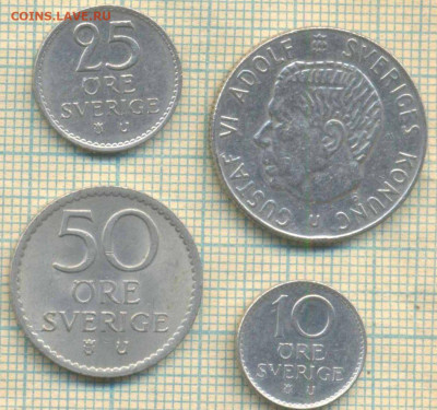 Швеция 4 монеты , до 15.10.2019 г. 22.00 по Москве - Швеция 4 мон 4618