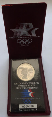 США 1 доллар 1983 г. в буклете номер 0000000 на оценку - DSC03843 - копия.JPG