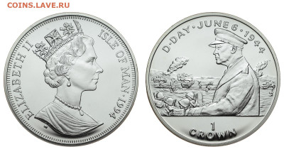 Остров Мэн. 1 крона 1994 г. Proof. День Д. До 17.10.19. - DSH_4483.JPG