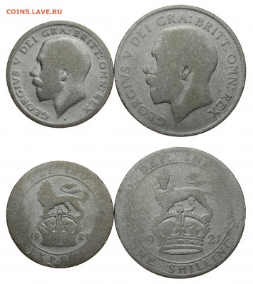 Великобритания. Лот из 2 монет 1921 г. Георг V. До 17.10.19. - DSH_4136.JPG