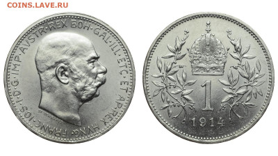 Австрия. 1 корона 1914 г. До 17.10.19. - DSH_4369.JPG