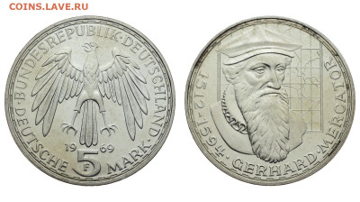 ФРГ. 5 марок 1969 г. Меркатор. До 17.10.19. - DSH_4471.JPG