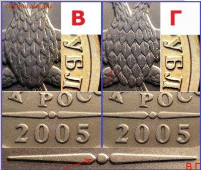 1 рубль 2005 СП Шт. 1.13В или 1.13Г? Помогите в определении - IMG_20191013_133115