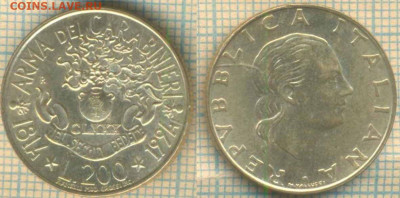 Италия 200 лир 1994 г., до 17.10.2019 г. 22.00 по Москве - Италия 200 лор 1994  5512