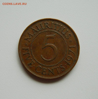 Британский Маврикий 5 центов 1971 г. до 17.10.19 - DSCN9870.JPG