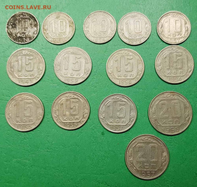 Погодовка СССР (1926 - 1957) 64 шт без повторов  до 19.10.19 - мельхиор реверс