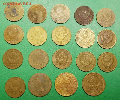 Погодовка СССР (1926 - 1957) 64 шт без повторов  до 19.10.19 - бронза 3 5 аверс