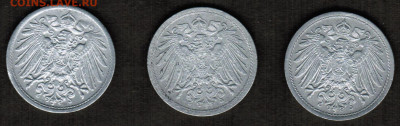 10 пфеннигов Германской империи - 6 штук (1917-1922 год) - 10 пфеннигов 1917-1919 аверс