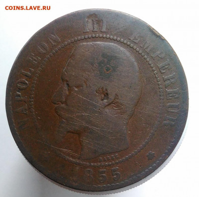 Франция 10 сантимов 1855 года до 18.10.2019 - IMG_20190909_180220