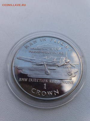 1 крона 1995 о. Мэн Фокке Вульф - mini_gp50PpRBaXE