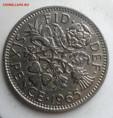 Великобритания 6 пенсов 1965 года до 18.10.2019 - IMG_20190920_122019