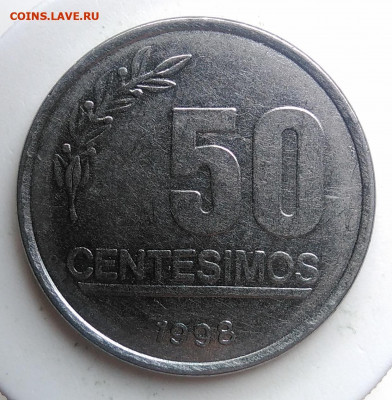 Уругвай 50 сентесимо 1998 года до 18.10.2019 - IMG_20190920_120440