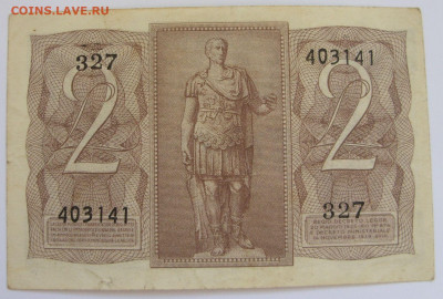 2 лиры Италия 1939. - 2 лиры Италия 1939 - 2