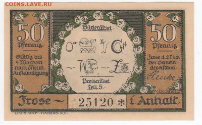 Нотгельд-Фрозе 50 пфеннигов 1921 г. до 22.10 в 22:00 - IMG_20191016_0013
