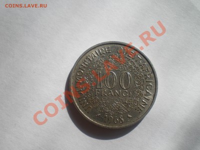 ЗАПАДНО-АФРИКАНСКИЕ ШТАТЫ 100 фр. 1968 г. до 26.07.11 в 21.0 - IMGP0112.JPG