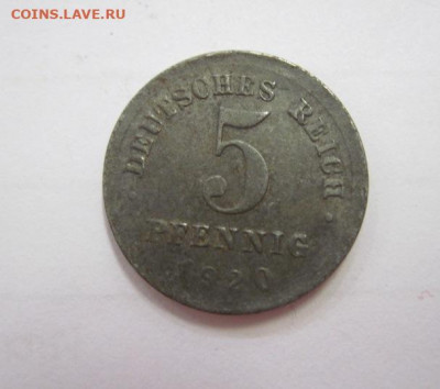5 пфеннингов  Германия 1920  до 19.10.19 - IMG_6691.JPG