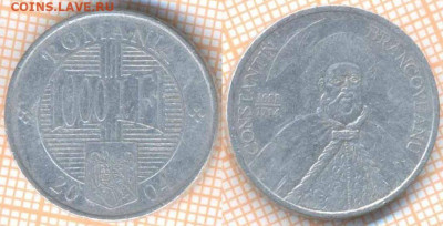 Румыния 1000 леев 2004 г., до 23.10.2019 г. 22.00 по Москве - Румыния 1000 леев 2004  8036